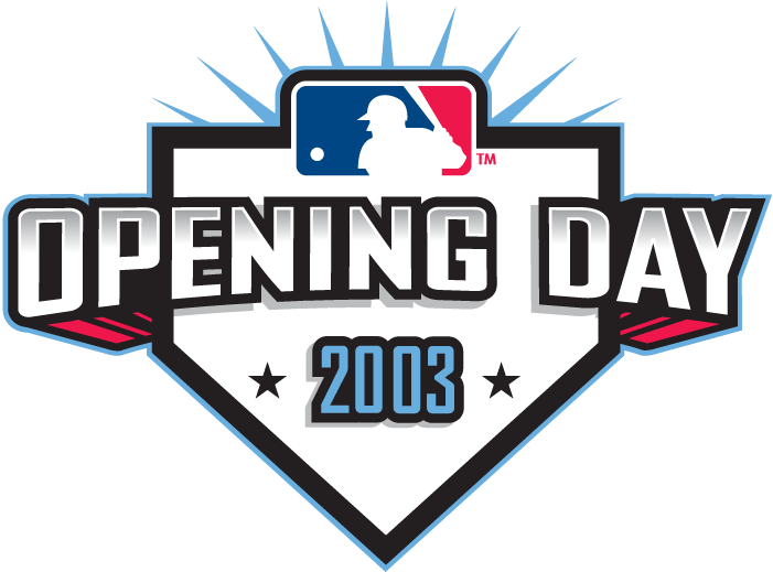 MLB Opening Day 2003 Primary Logo iron on transfers for T-shirts